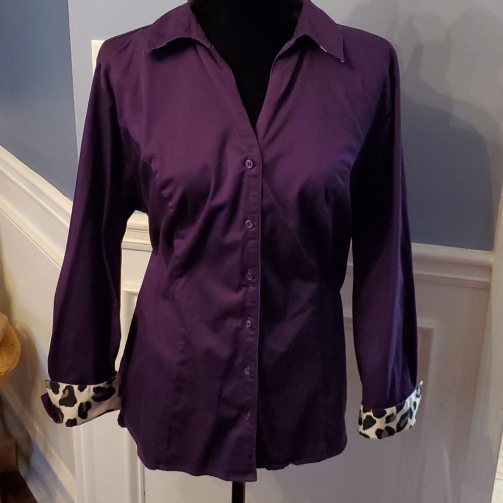 Purple Button Down